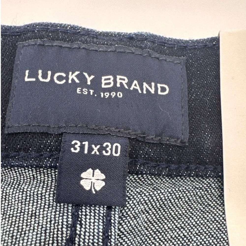 Lucky Brand 411 Athletic Taper Mens 31x30 Dark Blue Coolmax Stretch Jeans